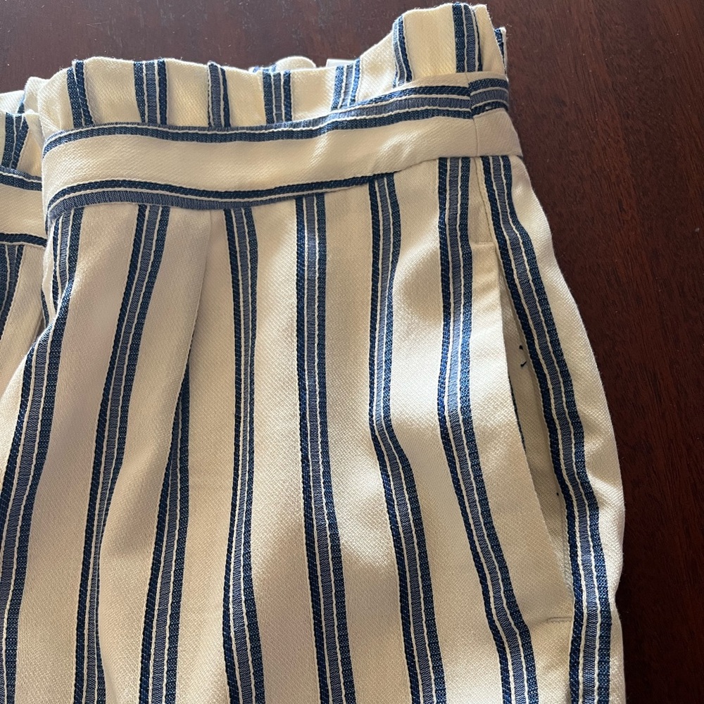 Express NEW ankle, high rise, “paperbag”ruffled waist, 10R pant - Picture 8 of 15